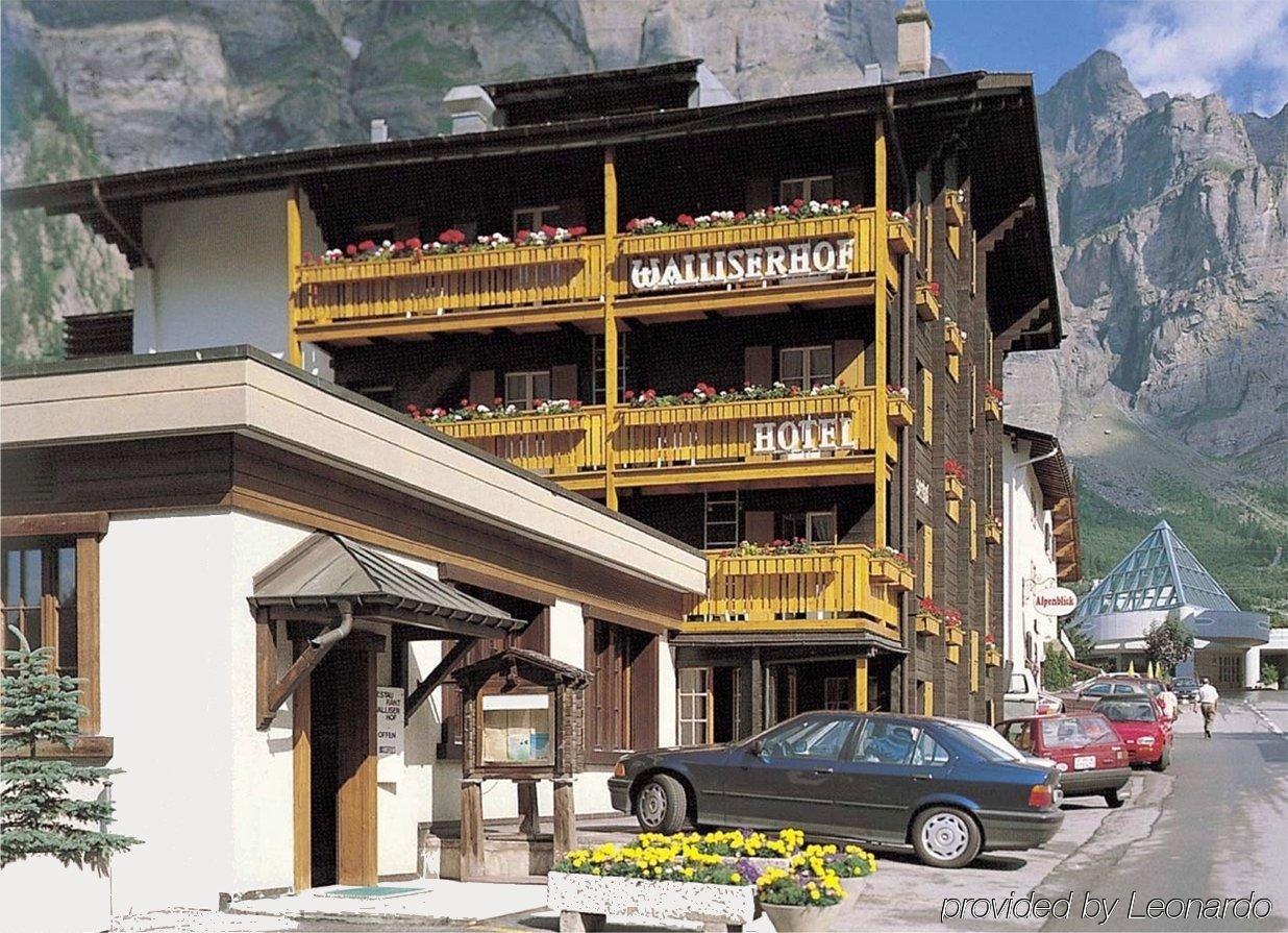 Hotel Walliserhof-Leukerbad-Therme Exterior foto